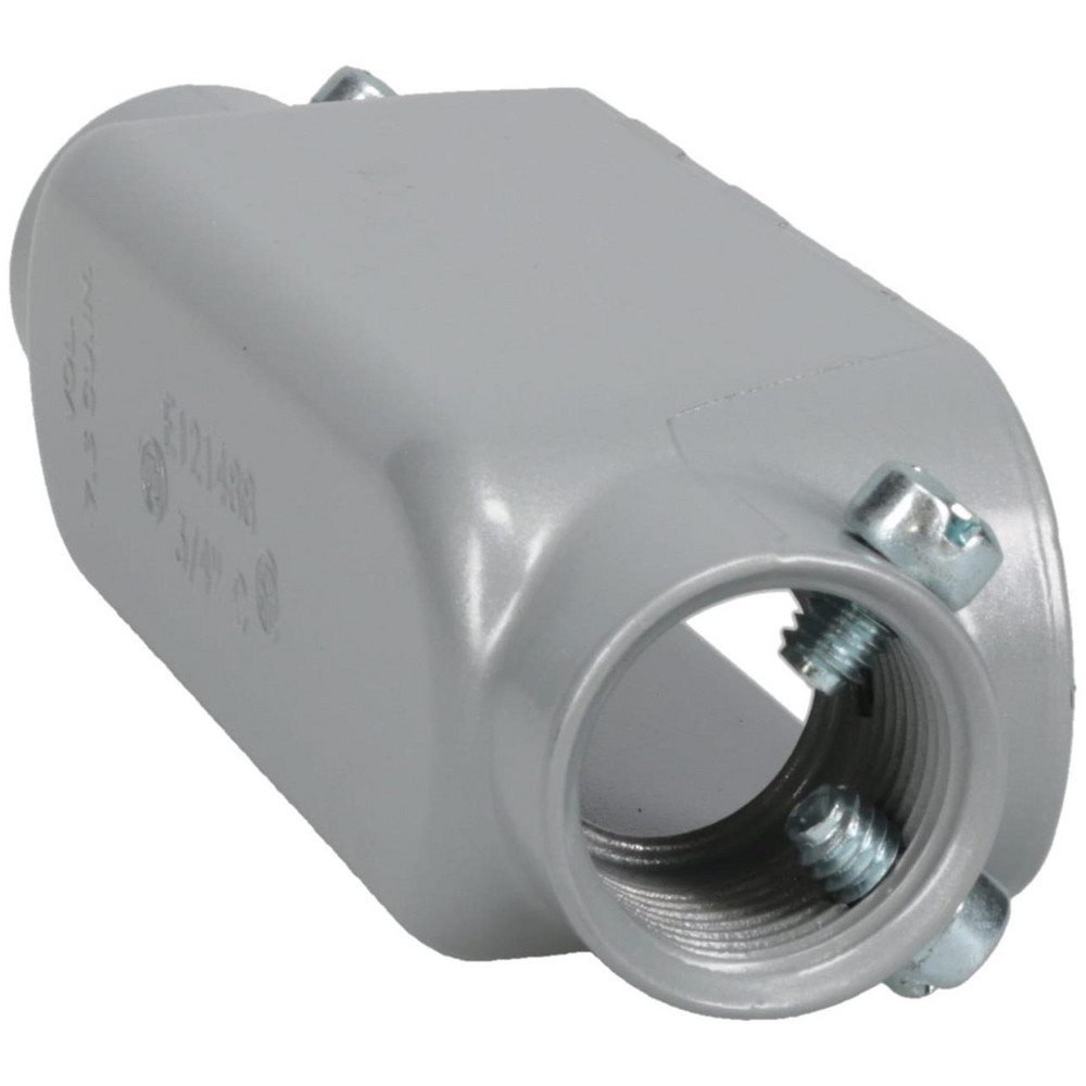 Cooper Crouse-Hinds Electrical Outlet Box: Aluminum, Rectangle, 5-1/2" OAH, 1.53" OAW, 1.64" OAD, 1 Gang - C25 MT