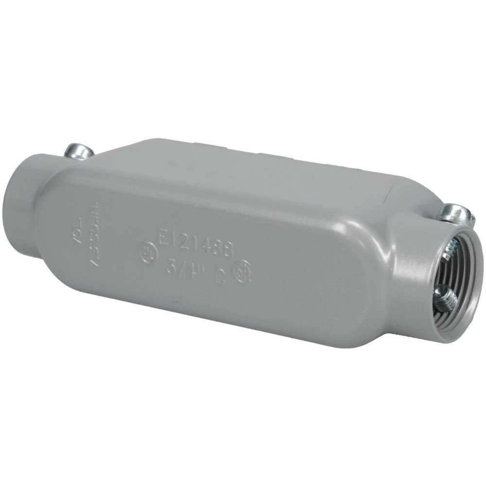 Cooper Crouse-Hinds Electrical Outlet Box: Aluminum, Rectangle, 5-1/2" OAH, 1.53" OAW, 1.64" OAD, 1 Gang - C25 MT