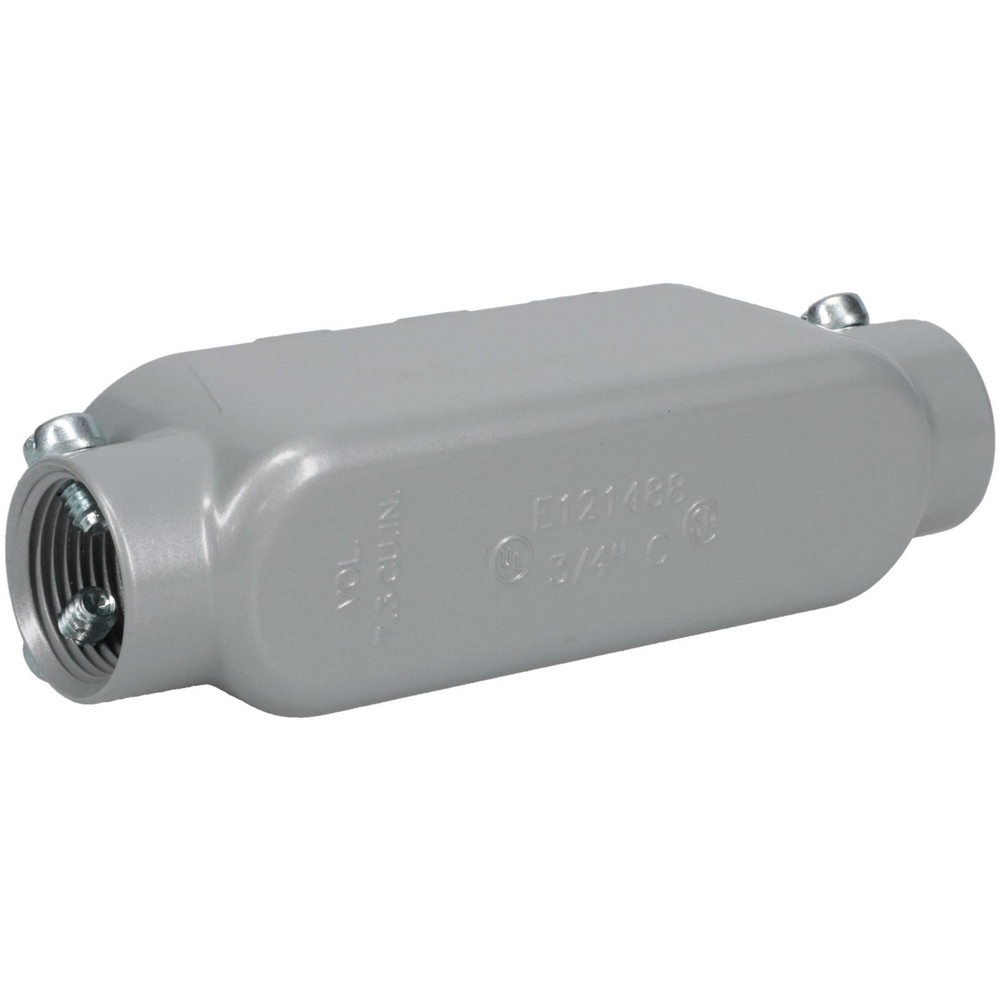 Cooper Crouse-Hinds Electrical Outlet Box: Aluminum, Rectangle, 5-1/2" OAH, 1.53" OAW, 1.64" OAD, 1 Gang - C25 MT