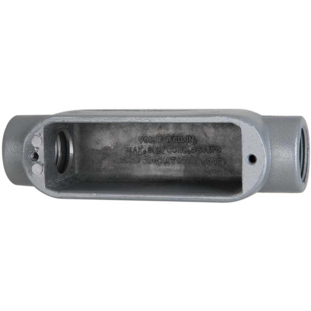 Cooper Crouse-Hinds Electrical Outlet Box: Aluminum, Rectangle, 5-1/2" OAH, 1.53" OAW, 1.64" OAD, 1 Gang - C25 MT