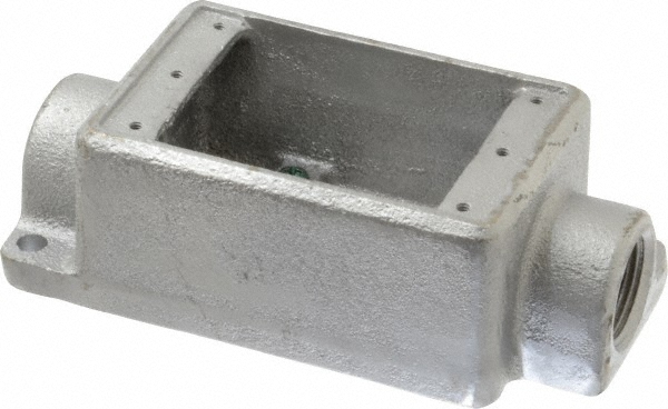 Hubbell-Raco Electrical Device Box: Steel, Rectangle, 4.22" OAH, 3" OAW, 2-1/2" OAD, 1 Gang - 508