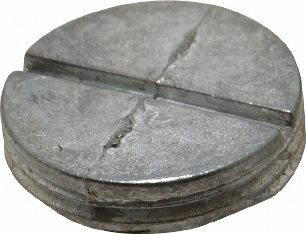 Cooper Crouse-Hinds Zinc Closure Plug: 1/2" Gray - TP7940