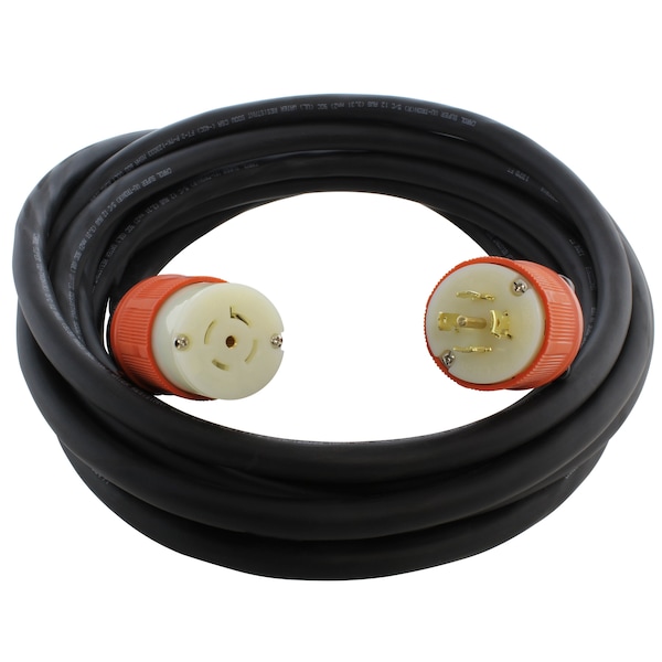 Ac Works SOOW; Cold Weather Extension Cord, 12 AWG, Indoor/Outdoor, 12/5, 1 Outlets, Black, Rubber, Nylon - L2120PR-010