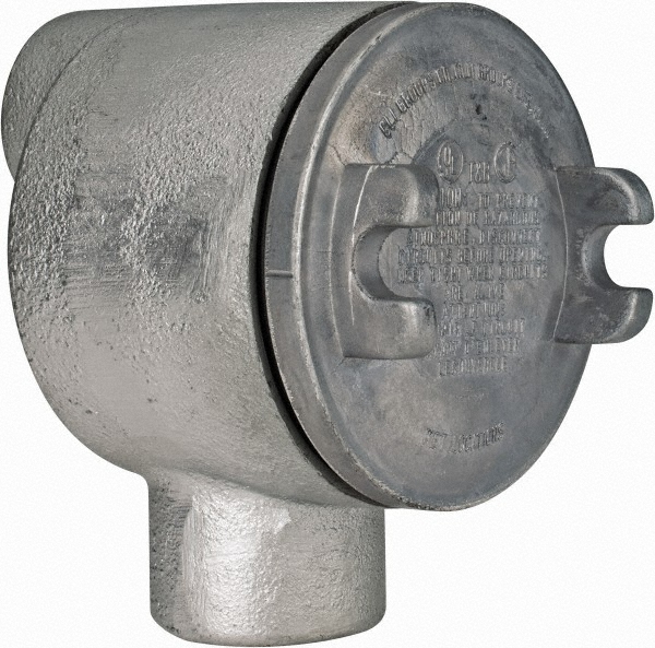 Thomas & Betts Electrical GUAX Box: Iron, Round, 3-1/2" OAW, 2.31" OAD - GUAX37-TB
