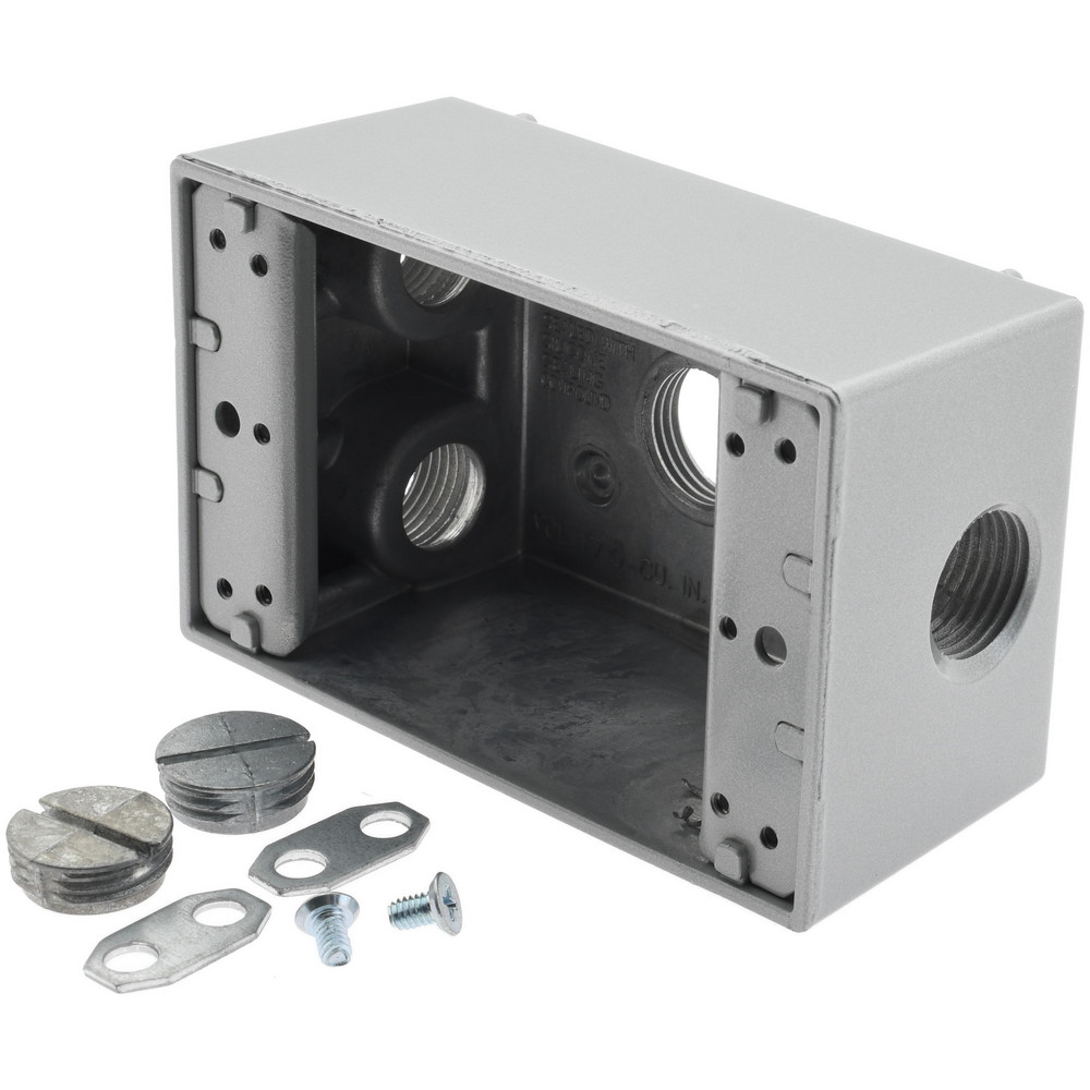 Thomas & Betts Electrical GUAX Box: Iron, Round, 3-1/2" OAW, 2.31" OAD - GUAX37-TB