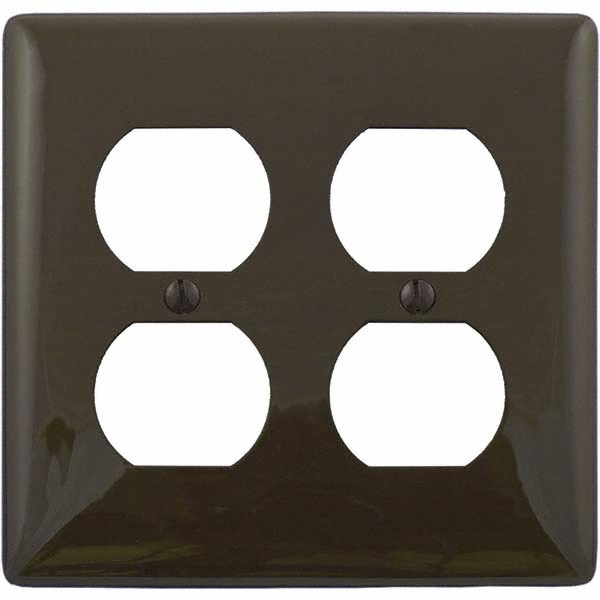 Hubbell Wiring Device-Kellems Wall Plates: Wall Plate Type: Switch Plates; Color: Brown; Wall Plate Configuration: Toggle Switch; Material: Thermoplastic - P3