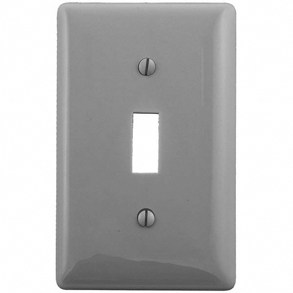 Hubbell Wiring Device-Kellems Wall Plates: Wall Plate Type: Switch Plates; Color: Brown; Wall Plate Configuration: Toggle Switch; Material: Thermoplastic - P3