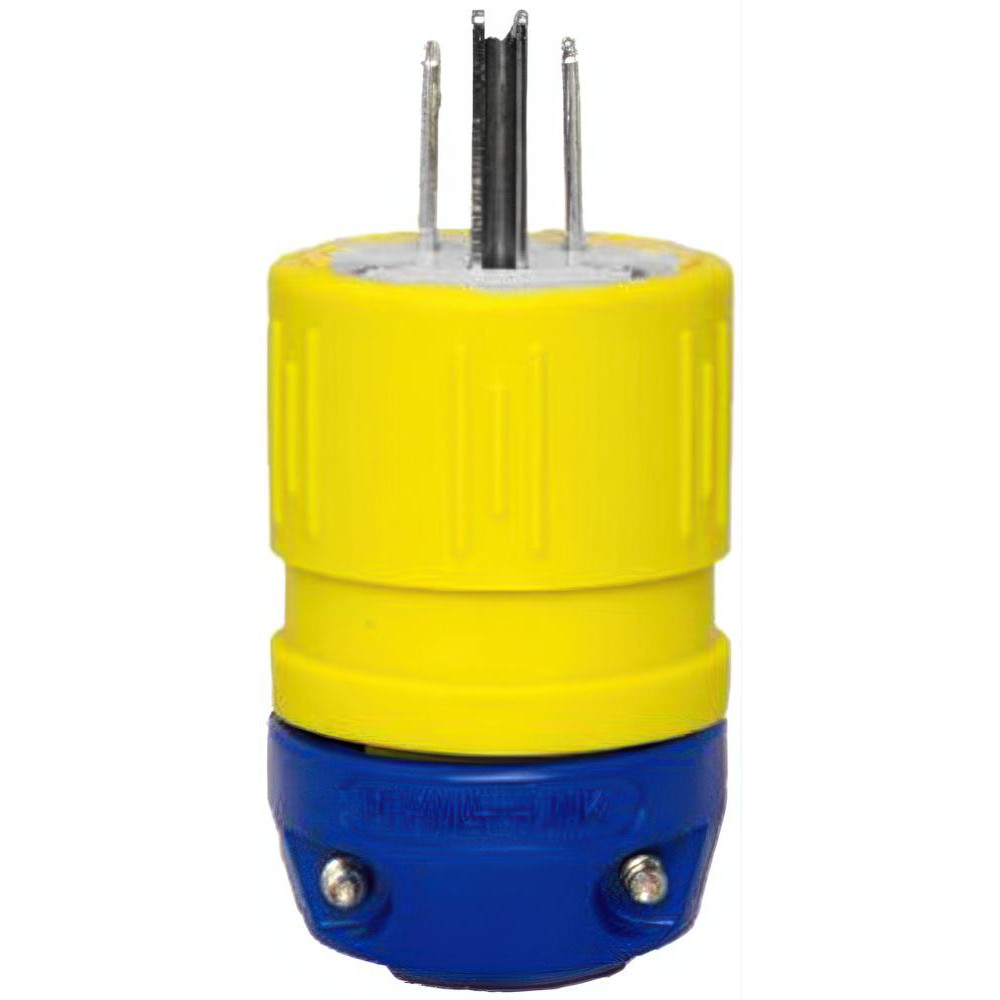 Ericson Mfg Straight Blade Plugs & Connectors: Connector Type: Male; Grade: Industrial; Connector Angle: No Angle; Amperage: 15.0000 - 1510-P-ENRICH