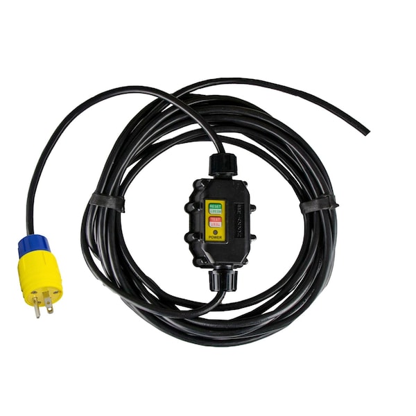 Ericson GFCI GFCI Extension Cord, Black, 5-15P, 25 ft - XG2R-12-25BS-MR-15