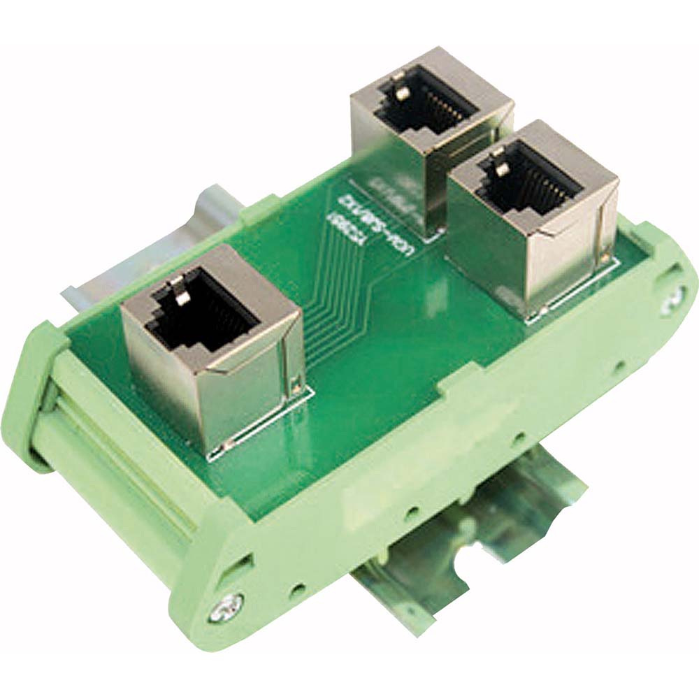 Automation Systems Interconnect Data Port Receptacles: Receptacle Configuration: Ethernet; Number of Ports: 3; Number of Power Receptacles: 0; Number of Switches: 0 - ASI470999
