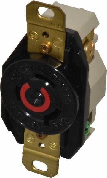 Leviton 250 VAC, 20 Amp, L6-20R NEMA, Self Grounding Receptacle - 2320