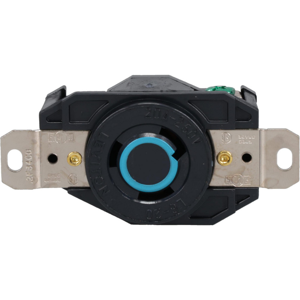 Leviton 250 VAC, 20 Amp, L6-20R NEMA, Self Grounding Receptacle - 2320