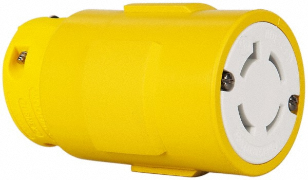Value Collection Straight Blade Connector: Industrial, L17-30, 600VAC, Yellow - 2977