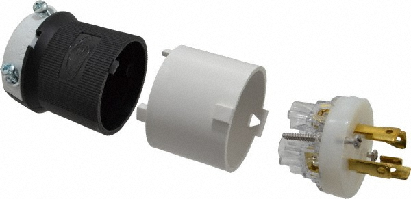 Hubbell Wiring Device-Kellems Straight Blade Single Receptacle: NEMA 10-30R, 30 Amps, Ungrounded - RR330F