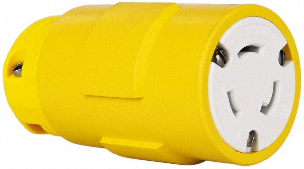 Value Collection Straight Blade Connector: Industrial, L5-20, 125VAC, Yellow - 2747