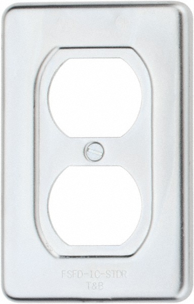 Leviton Device Electrical Box Cover: Aluminum & Galvanized Zinc - WM2S-GY