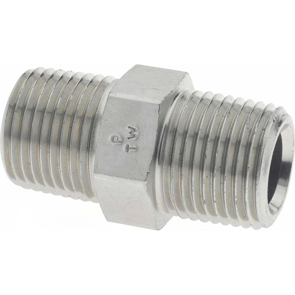 Hubbell Wiring Device-Kellems Straight Blade Adapter: Industrial, 5-15P to L5-15R, 125VAC, White - HBL2271