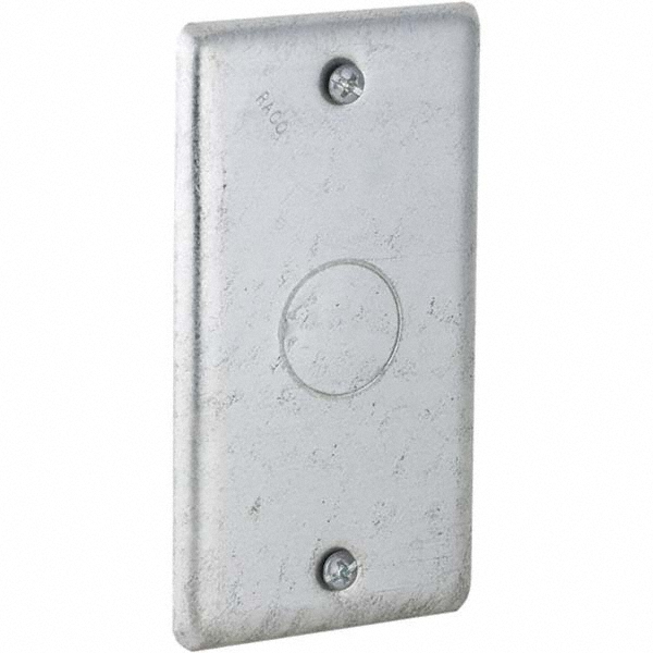 Hubbell-Raco Electrical Box Cover: Steel - 861