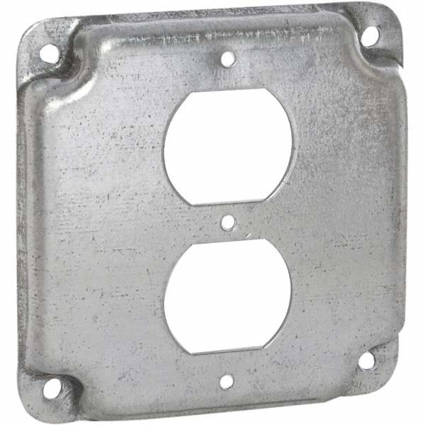 Hubbell-Raco Electrical Box Cover: Steel - 861