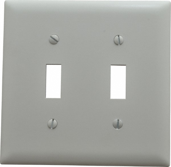 Pass & Seymour 2 Gang, 4-3/4 Inch Long x 4-11/16 Inch Wide, Standard Switch Plate - TP2LA