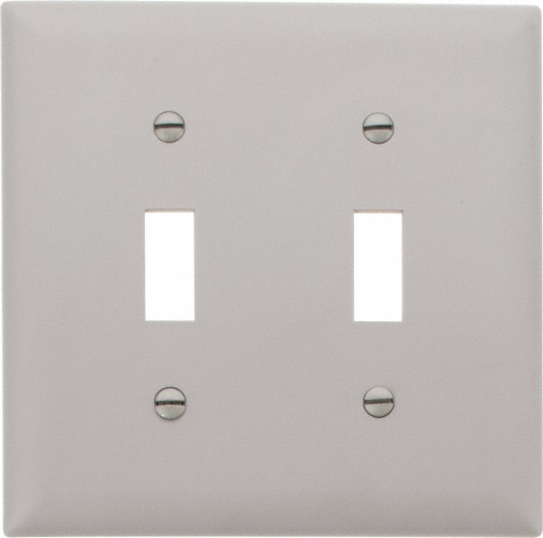 Pass & Seymour 2 Gang, 4-3/4 Inch Long x 4-11/16 Inch Wide, Standard Switch Plate - TP2LA