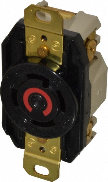 Cooper Wiring Devices 120/208 VAC, 20 Amp, NonNEMA, Ungrounded Receptacle - 7410B
