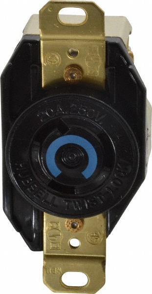 Cooper Wiring Devices 120/208 VAC, 20 Amp, NonNEMA, Ungrounded Receptacle - 7410B