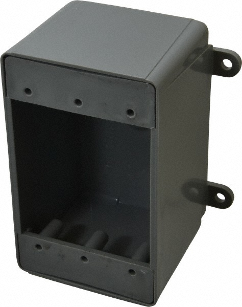 Ericson Mfg Electrical Boxes: Electrical Box Type: Portable Outlet; Electrical Box Shape: Rectangle; Weather Resistance: Weather-Resistant; Cover Included: Yes - 8005B