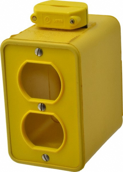 Ericson Mfg Electrical Boxes: Electrical Box Type: Portable Outlet; Electrical Box Shape: Rectangle; Weather Resistance: Weather-Resistant; Cover Included: Yes - 8005B