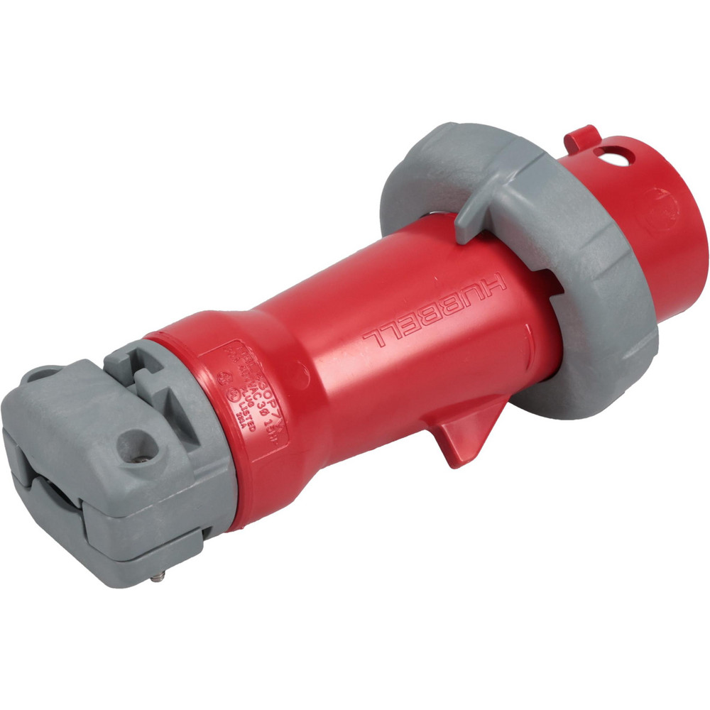 Hubbell Wiring Device-Kellems Pin & Sleeve Plugs & Connectors: Pin Configuration: 4; Number Of Poles: 3; Amperage: 60.0000; Voltage: 250.00, 208.00, 120.00, 125.00 - HBLBA4MN