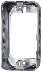 Cooper Crouse-Hinds Electrical Wall Box: Steel, Rectangle, 4" OAH, 2-1/8" OAW, 1-7/8" OAD, 1 Gang - TP594