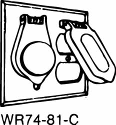 Thomas & Betts Weather Proof Electrical Box Cover: Stainless Steel - WR74-81C