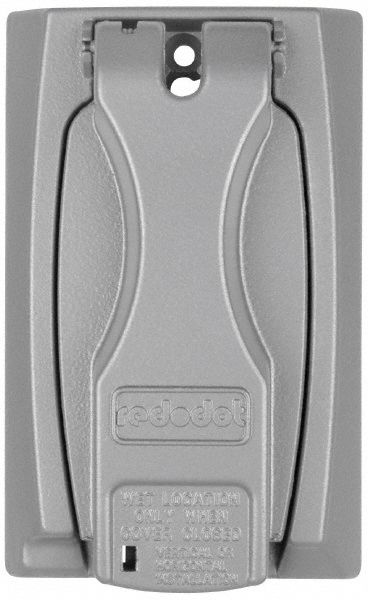 Thomas & Betts Weather Proof Electrical Box Cover: Stainless Steel - WR74-81C