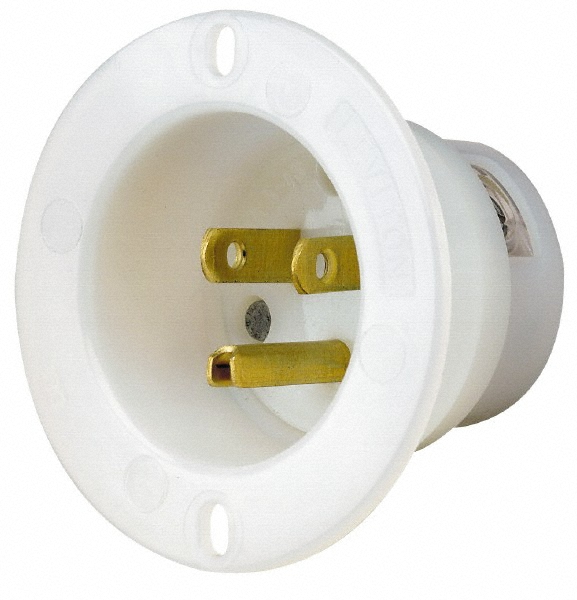 Leviton Straight Blade Single Receptacle: NEMA 6-15R, 15 Amps - LNR96-2