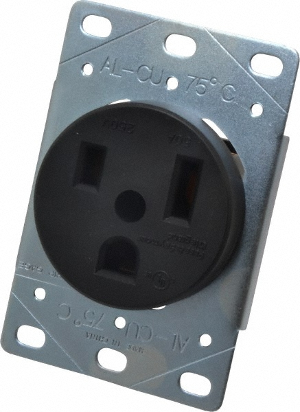 Leviton Straight Blade Single Receptacle: NEMA 6-15R, 15 Amps - LNR96-2