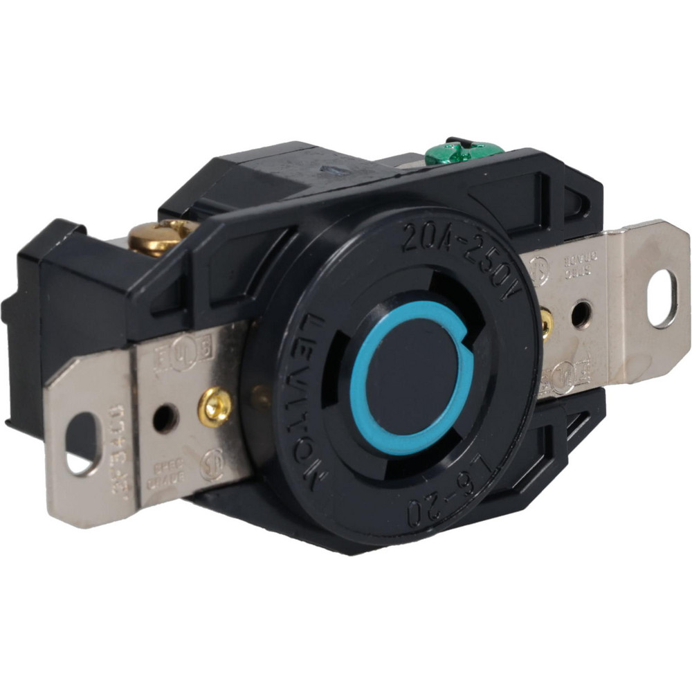 Leviton 125 VAC, 20 Amp, L5-20R NEMA, Self Grounding Receptacle - 2310