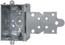 Cooper Crouse-Hinds Electrical Switch Box: Steel, Rectangle, 3" OAH, 2" OAW, 2-1/2" OAD, 1 Gang - TP164