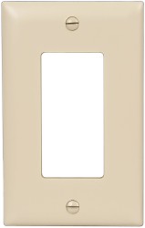 Pass & Seymour 1 Gang, 4-11/16 Inch Long x 2-15/16 Inch Wide, Standard Switch Plate - TP13GRY
