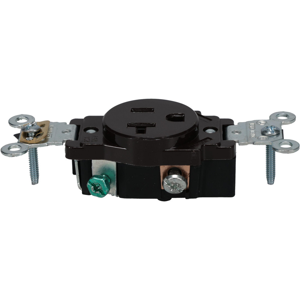 Pass & Seymour Straight Blade Single Receptacle: NEMA 14-30R, 30 Amps, Self-Grounding - 3864