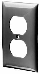 Pass & Seymour 2 Gang, 4-11/16 Inch Long x 2-15/16 Inch Wide, Standard Outlet Wall Plate - TP82W