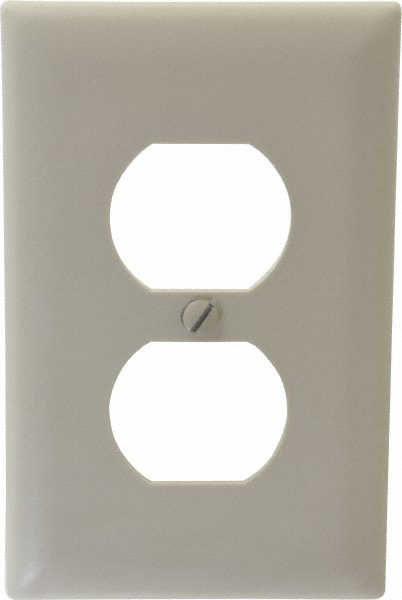 Pass & Seymour 2 Gang, 4-11/16 Inch Long x 2-15/16 Inch Wide, Standard Outlet Wall Plate - TP82W