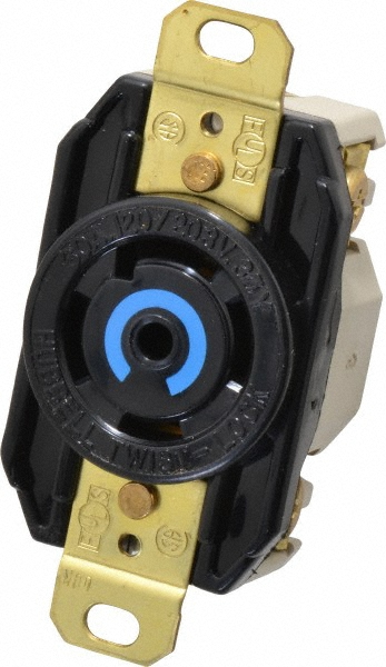 Leviton 125 VAC, 30 Amp, L5-30R NEMA, Self Grounding Receptacle - 2610