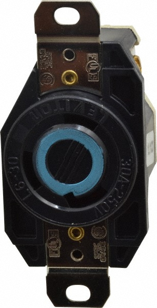 Leviton 125 VAC, 30 Amp, L5-30R NEMA, Self Grounding Receptacle - 2610
