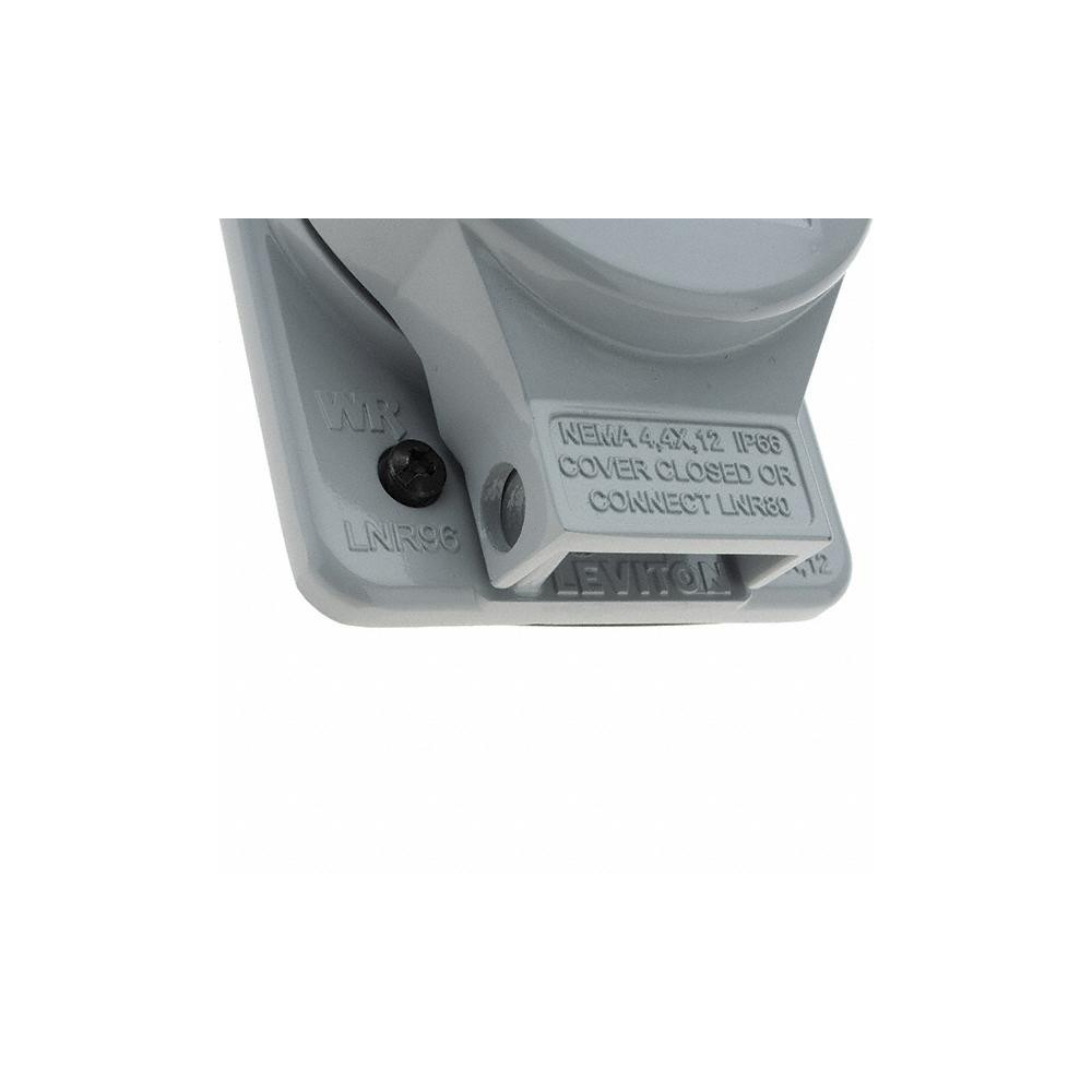 Leviton Straight Blade Single Receptacle: NEMA 5-15R, 15 Amps - LNR96-1