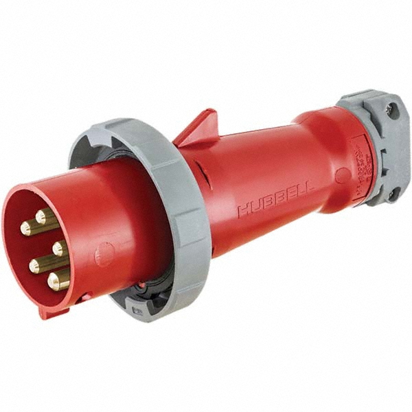 Hubbell Wiring Device-Kellems Pin & Sleeve Plugs & Connectors: Pin Configuration: 5; Number Of Poles: 4; Amperage: 60.0000; Voltage: 277.00 - HBL560P7W