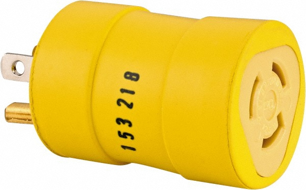 Value Collection Straight Blade Connector: Industrial, L5-15, 125VAC, Yellow - 2547