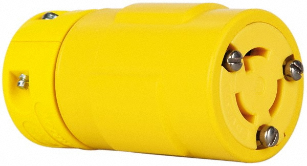 Value Collection Straight Blade Connector: Industrial, L5-15, 125VAC, Yellow - 2547
