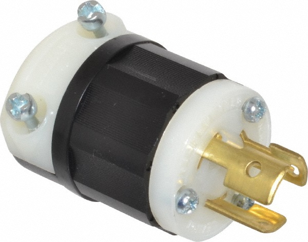 Value Collection Straight Blade Connector: Industrial, L5-15, 125VAC, Yellow - 2547