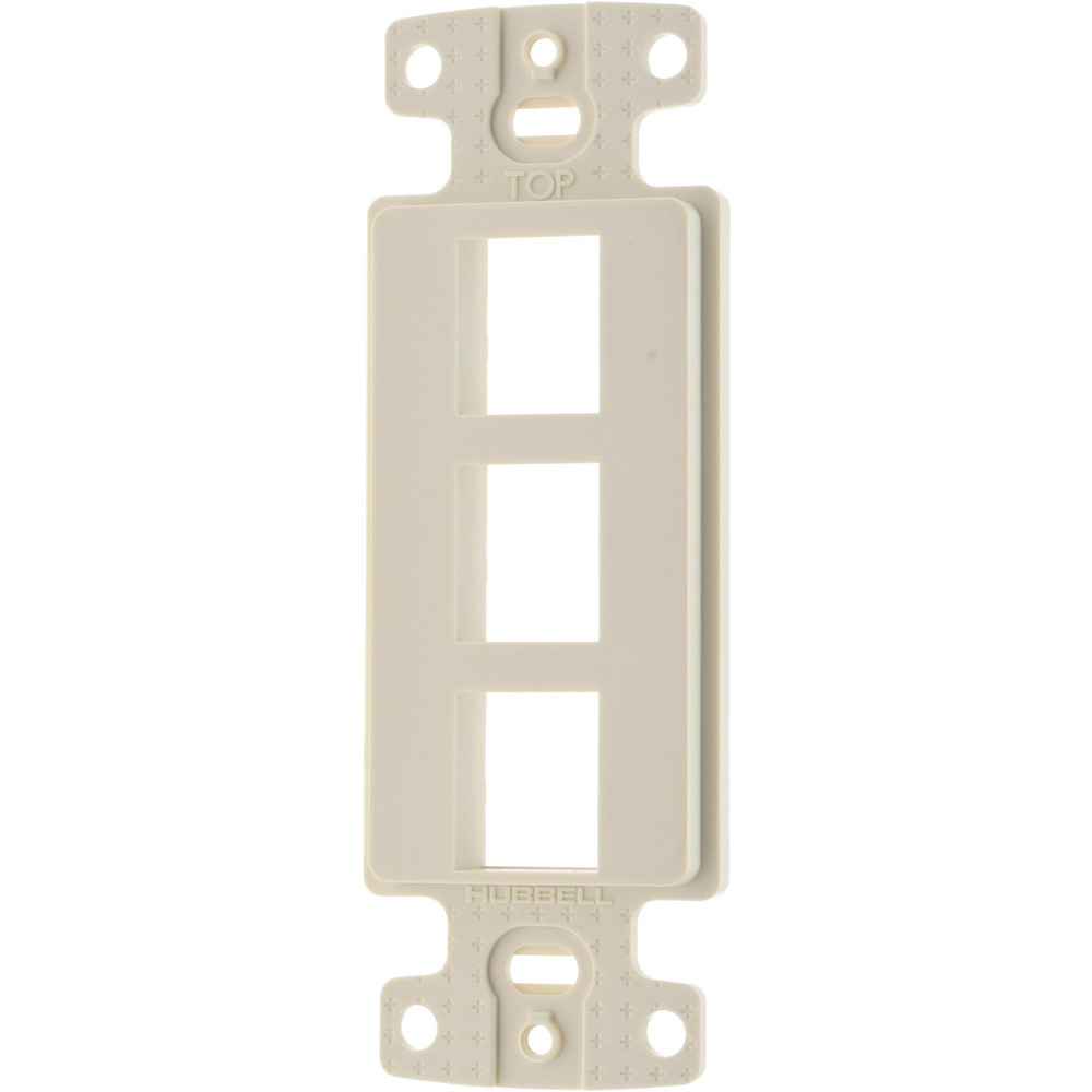 Hubbell Wiring Device-Kellems Wall Plates: Wall Plate Type: Sectional Wall Plates; Color: Gray; Finish: Smooth; Wall Plate Configuration: Port; Material: Thermoplastic - IFP26GY