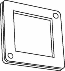 Cooper Crouse-Hinds Square Electrical Box Cover: Steel - TP568